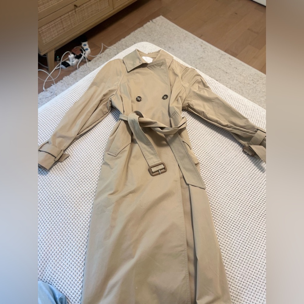 Classic Tan Trench Coat Mango Women’s XS - Picture 7 of 9